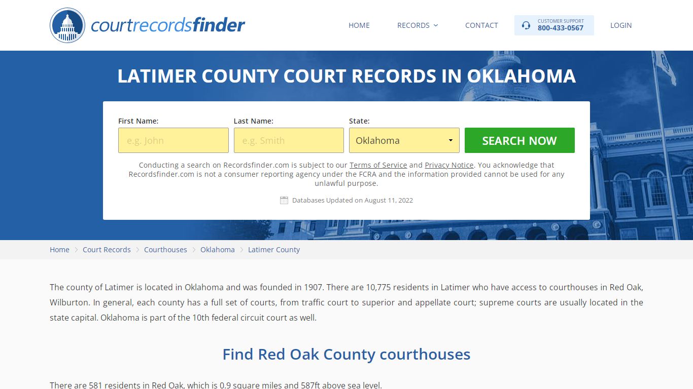 Latimer County, OK Court Records - Find Latimer Courthouses